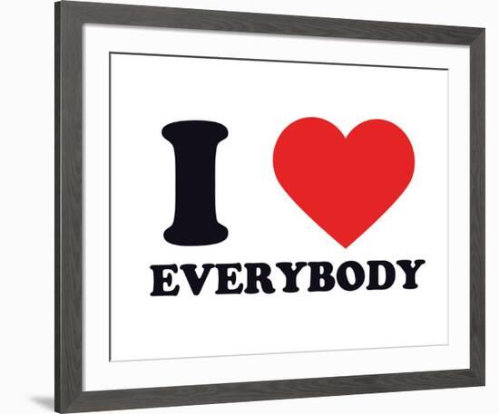 I Heart Everybody-null-Framed Giclee Print