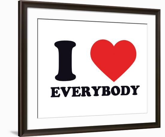 I Heart Everybody-null-Framed Giclee Print