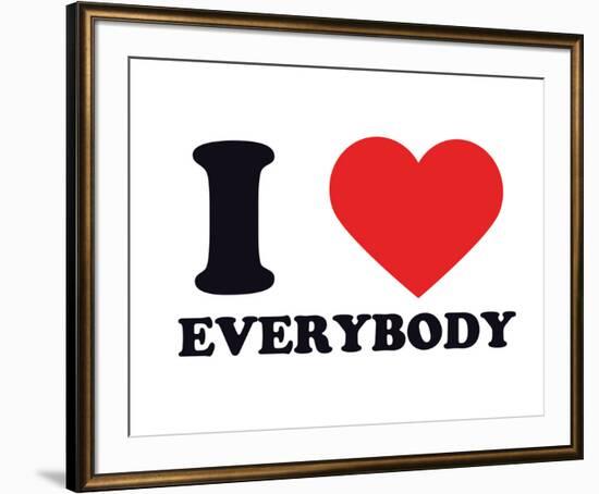 I Heart Everybody-null-Framed Giclee Print