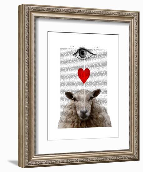 I Heart Ewe-Fab Funky-Framed Art Print