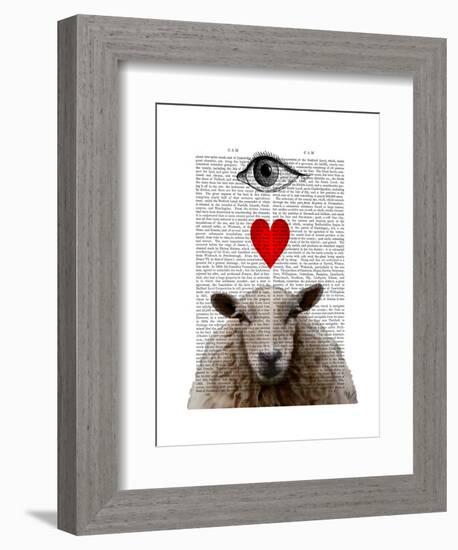 I Heart Ewe-Fab Funky-Framed Art Print