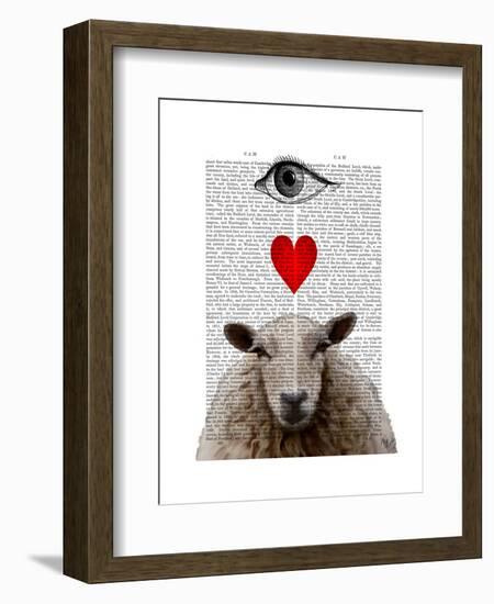 I Heart Ewe-Fab Funky-Framed Art Print