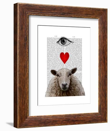 I Heart Ewe-Fab Funky-Framed Art Print