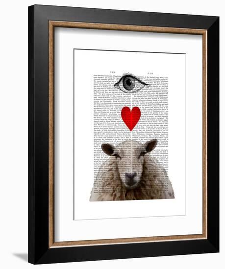 I Heart Ewe-Fab Funky-Framed Art Print