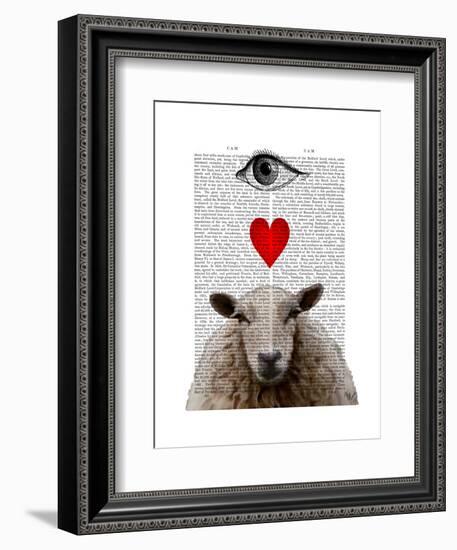 I Heart Ewe-Fab Funky-Framed Art Print