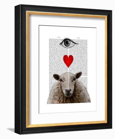 I Heart Ewe-Fab Funky-Framed Art Print