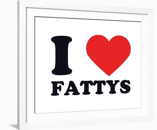 I Heart Fattys-null-Framed Giclee Print