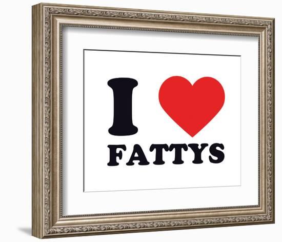 I Heart Fattys-null-Framed Giclee Print