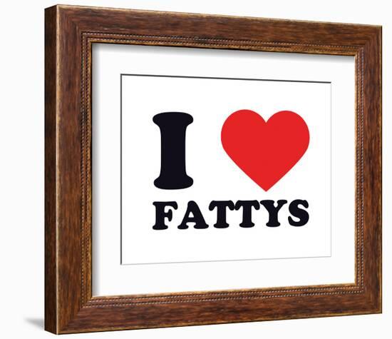 I Heart Fattys-null-Framed Giclee Print