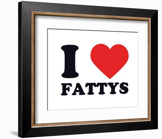 I Heart Fattys-null-Framed Giclee Print