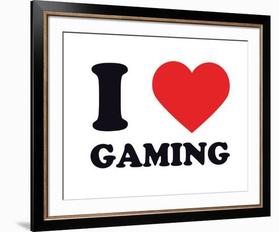 I Heart Gaming-null-Framed Giclee Print