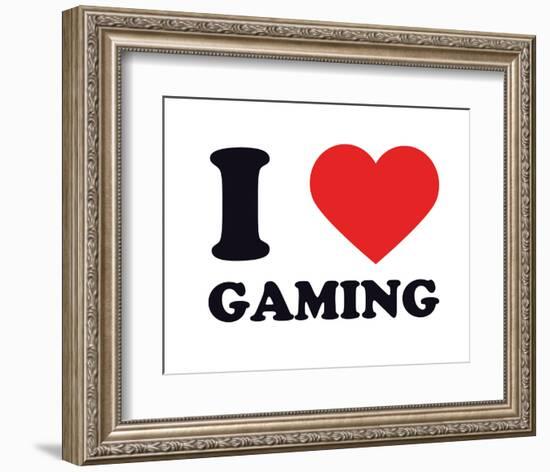 I Heart Gaming-null-Framed Giclee Print