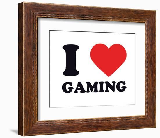 I Heart Gaming-null-Framed Giclee Print