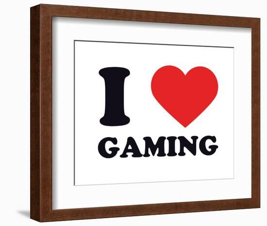 I Heart Gaming-null-Framed Giclee Print