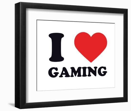 I Heart Gaming-null-Framed Giclee Print