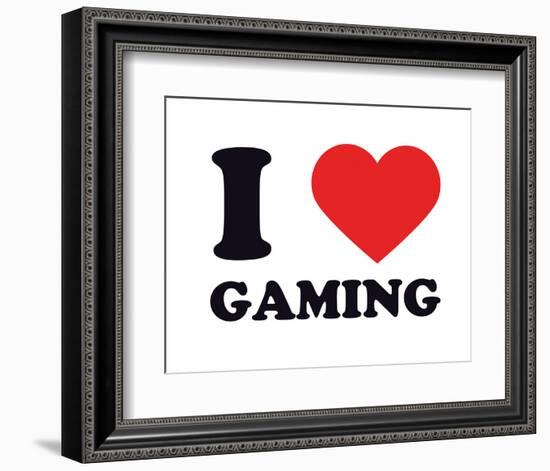 I Heart Gaming-null-Framed Giclee Print