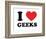 I Heart Geeks-null-Framed Giclee Print