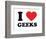 I Heart Geeks-null-Framed Giclee Print