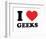 I Heart Geeks-null-Framed Giclee Print