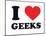 I Heart Geeks-null-Mounted Giclee Print