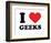 I Heart Geeks-null-Framed Giclee Print