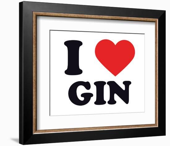 I Heart Gin-null-Framed Giclee Print