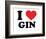 I Heart Gin-null-Framed Giclee Print