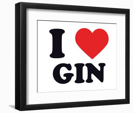 I Heart Gin-null-Framed Giclee Print