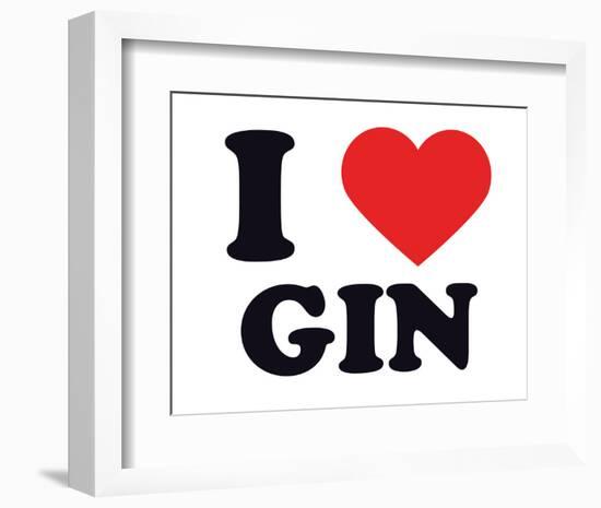 I Heart Gin-null-Framed Giclee Print