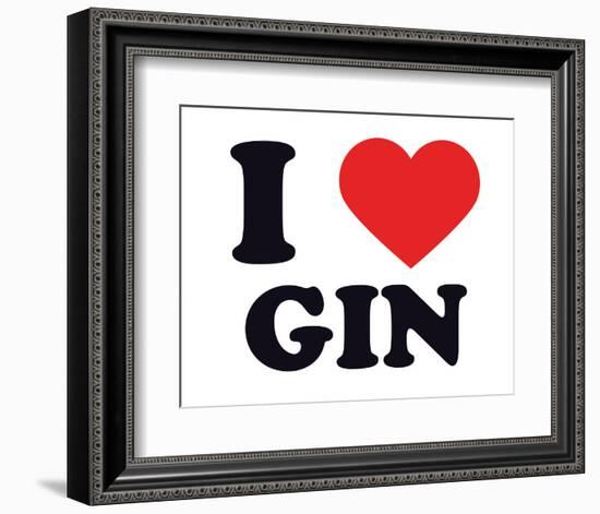 I Heart Gin-null-Framed Giclee Print