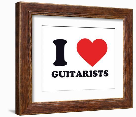 I Heart Guitarists-null-Framed Giclee Print