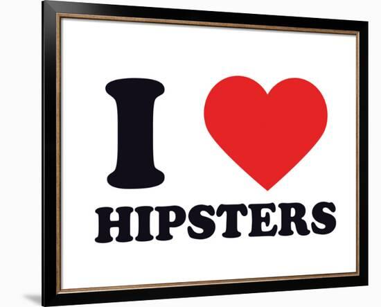 I Heart Hipsters-null-Framed Giclee Print