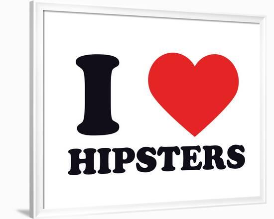 I Heart Hipsters-null-Framed Giclee Print