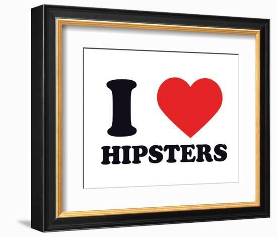 I Heart Hipsters-null-Framed Giclee Print