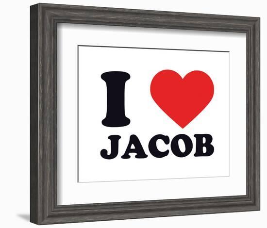 I Heart Jacob-null-Framed Giclee Print