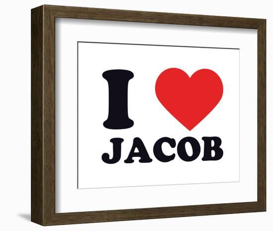 I Heart Jacob-null-Framed Giclee Print