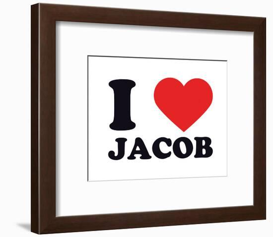 I Heart Jacob-null-Framed Giclee Print