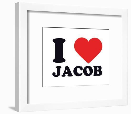 I Heart Jacob-null-Framed Giclee Print