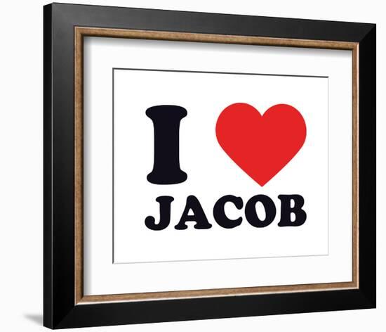 I Heart Jacob-null-Framed Giclee Print