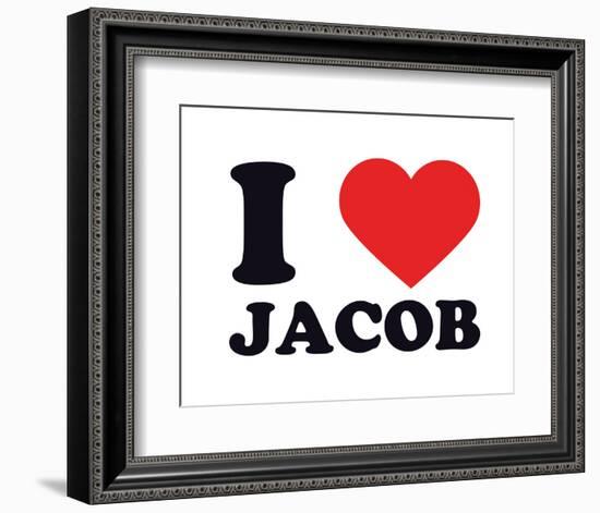 I Heart Jacob-null-Framed Giclee Print