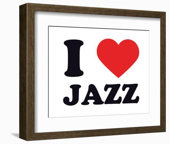 I Heart Jazz-null-Framed Giclee Print