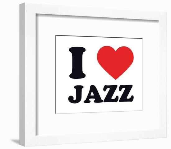 I Heart Jazz-null-Framed Giclee Print
