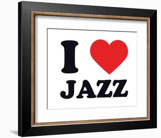 I Heart Jazz-null-Framed Giclee Print