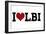 I Heart LBI-Lantern Press-Framed Art Print