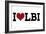 I Heart LBI-Lantern Press-Framed Art Print