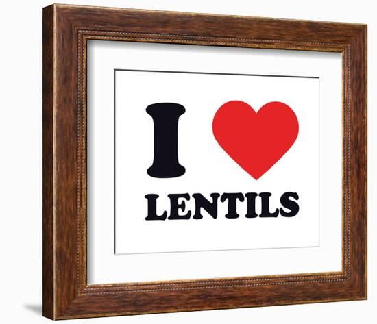 I Heart Lentils-null-Framed Giclee Print
