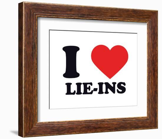 I Heart Lie-Ins-null-Framed Giclee Print