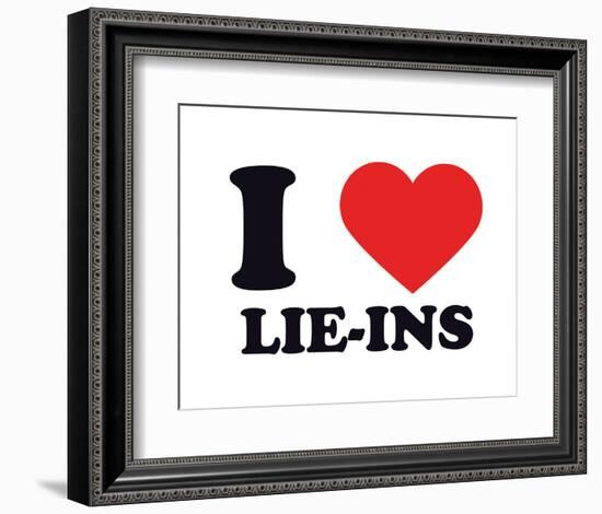 I Heart Lie-Ins-null-Framed Giclee Print