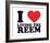 I Heart Living the Reem-null-Framed Giclee Print