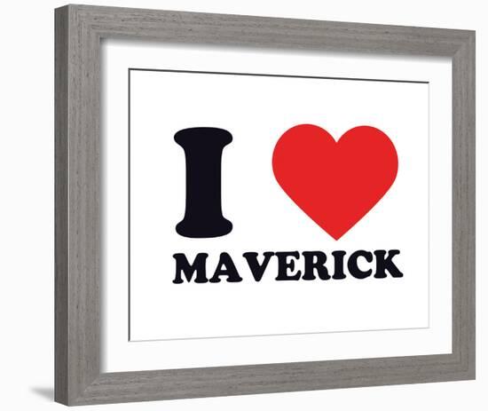 I Heart Maverick-null-Framed Giclee Print